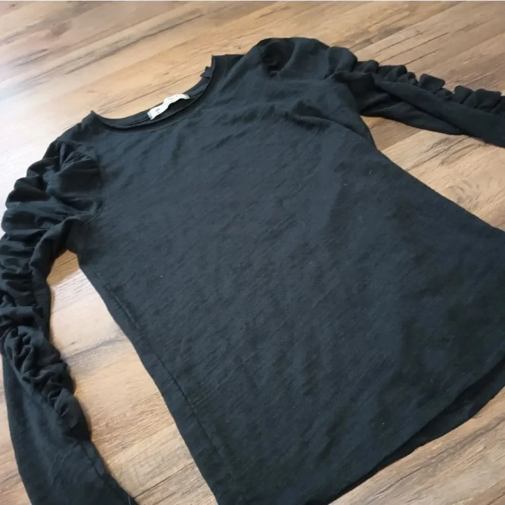 Free People Natasha Tee in Black